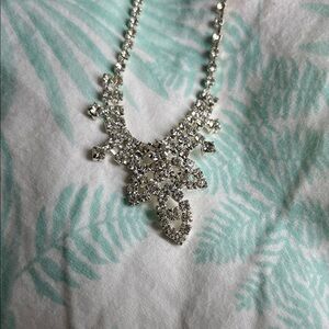 Dazzling Silver Crystal Necklace